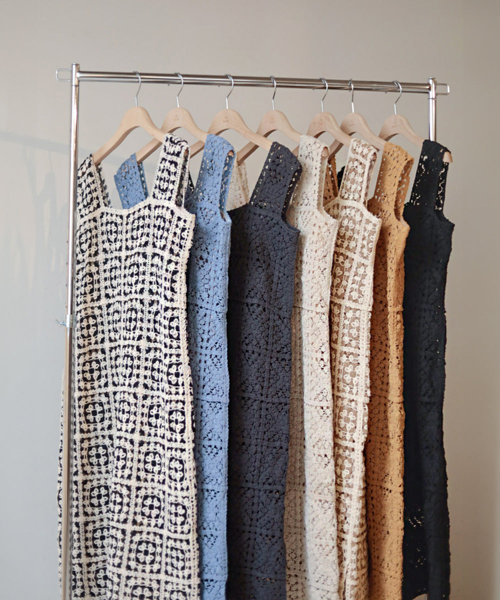 クロシェロングワンピース