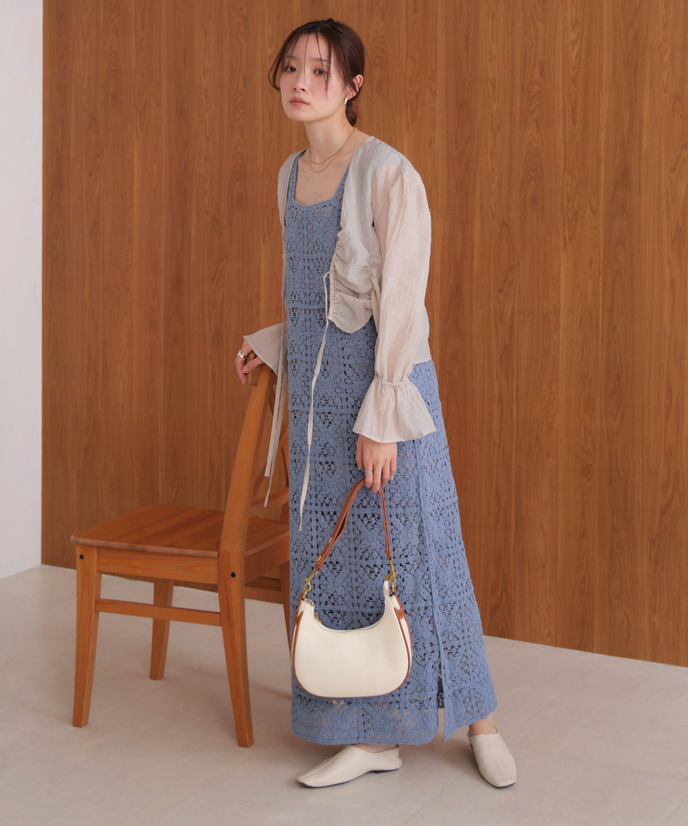 クロシェロングワンピース