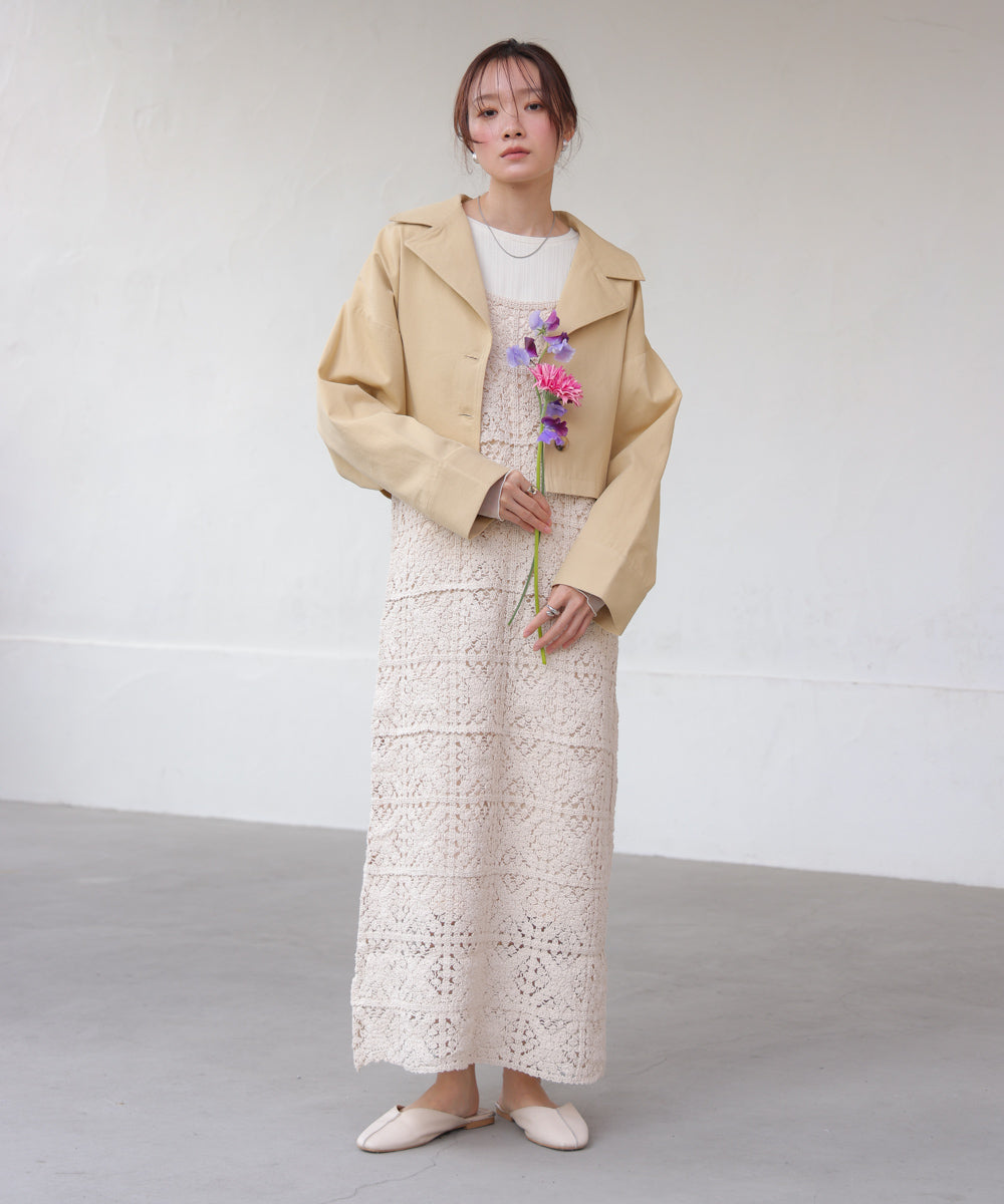 クロシェロングワンピース