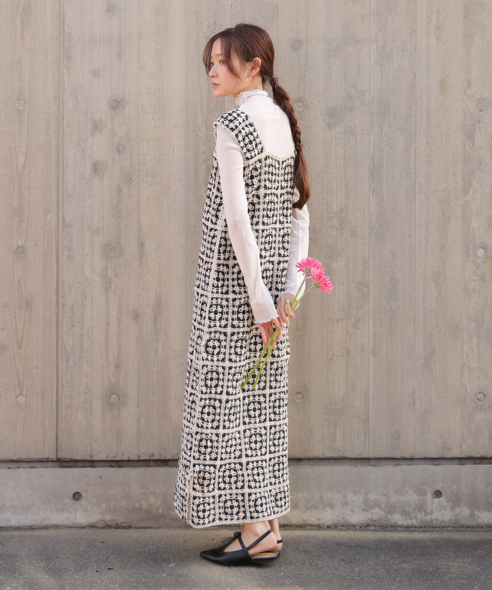 クロシェロングワンピース