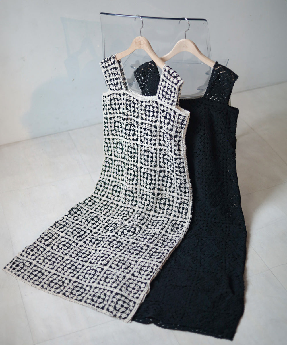 クロシェロングワンピース