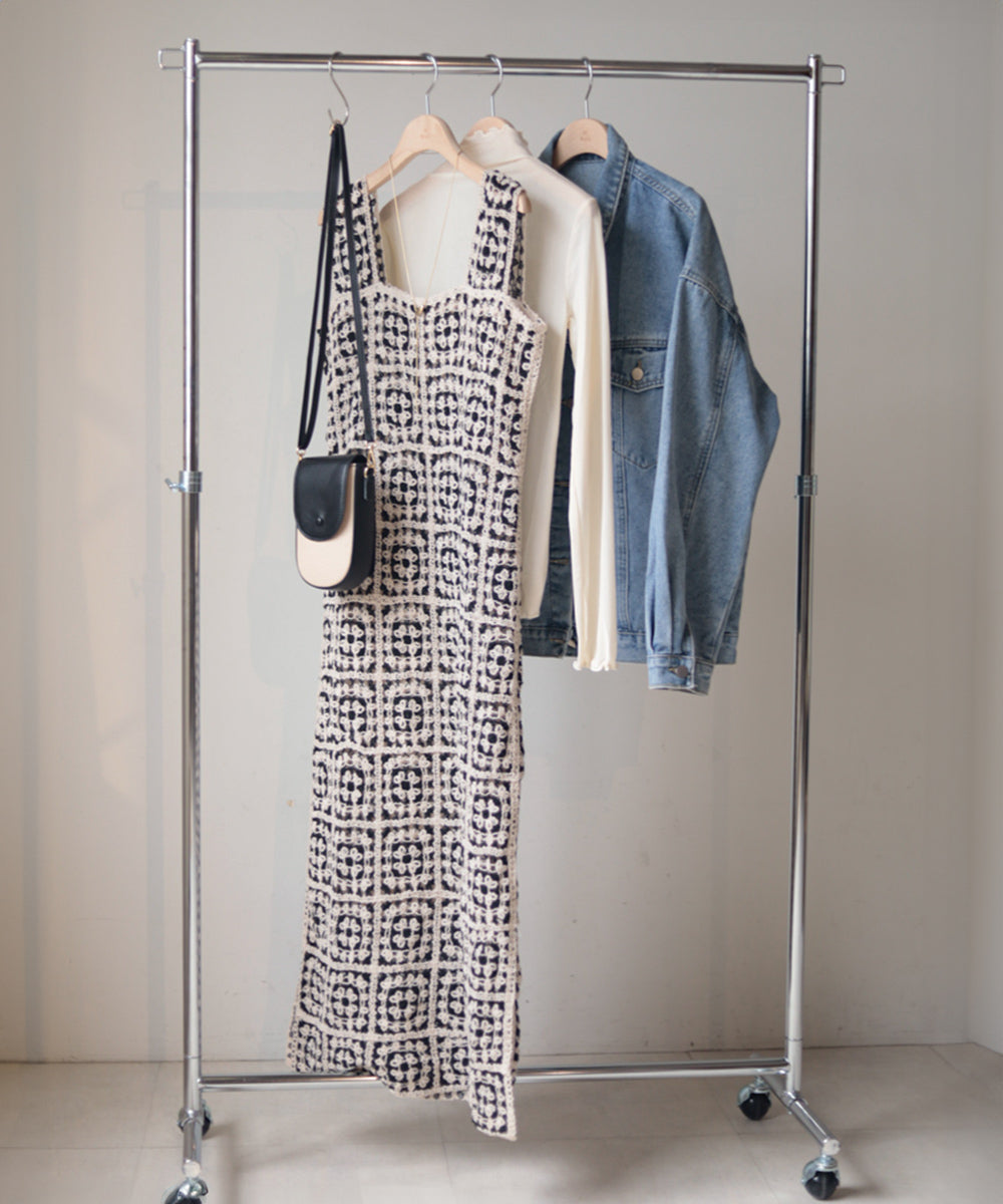 クロシェロングワンピース