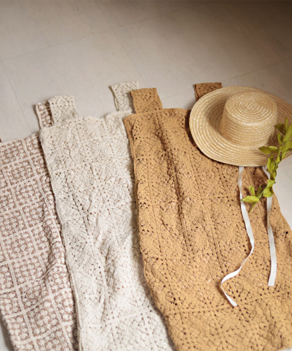 クロシェロングワンピース