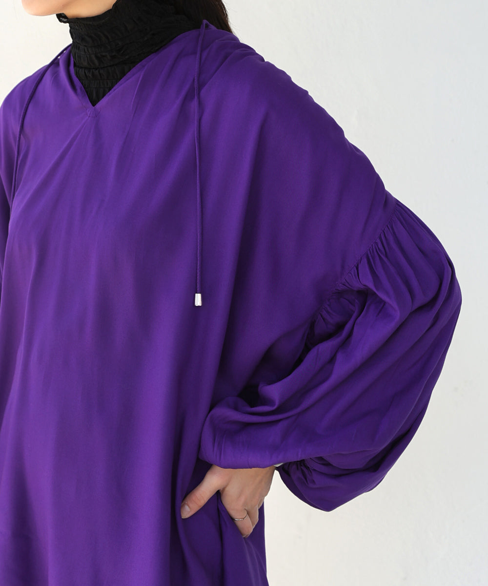 クールタッチレーヨンボリュームスリーブチュニック