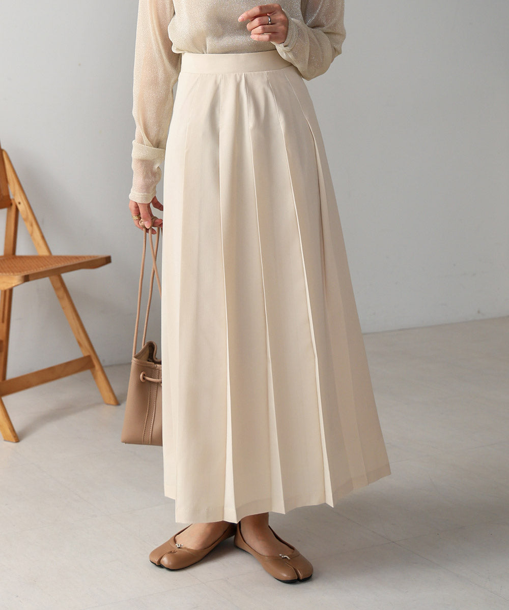 【S・M サイズ展開】ロングプリーツスカート