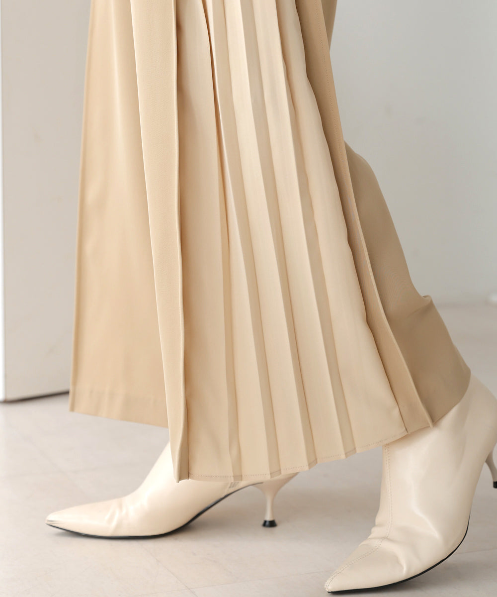 サイドプリーツパンツ