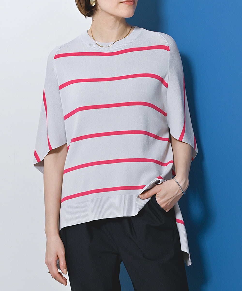 ケーブルニットプルオーバー