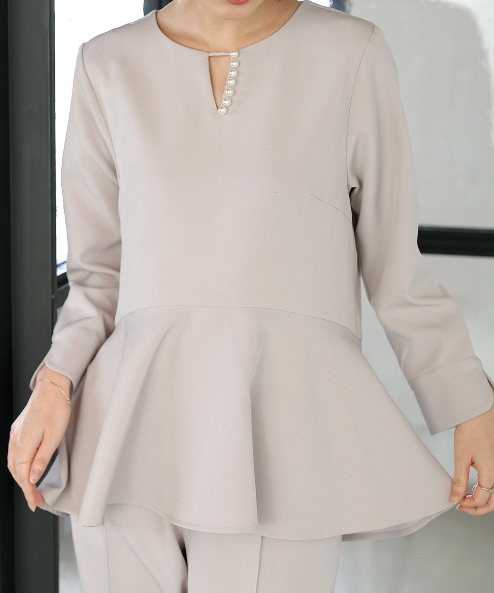 とろみパール付き切り替えブラウス