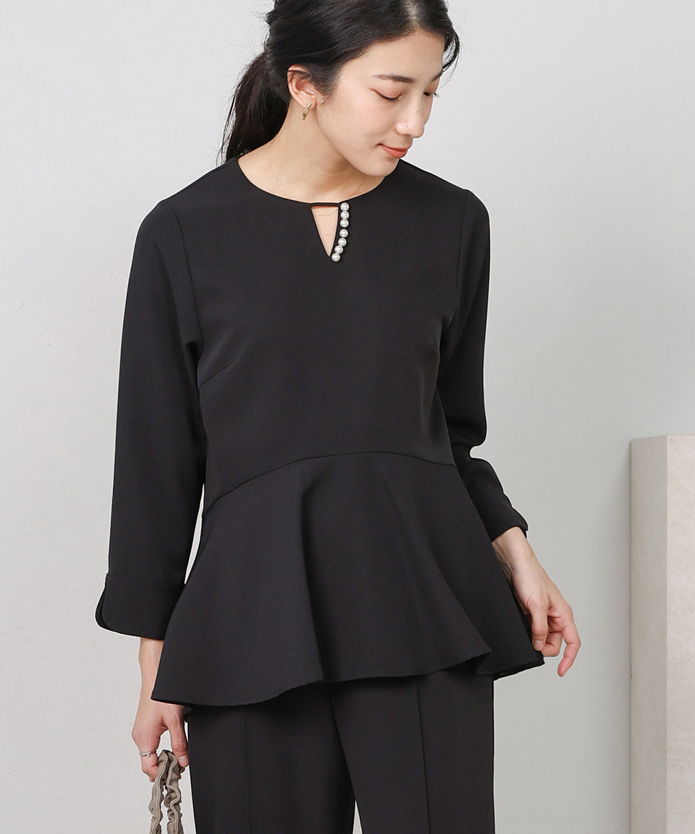 とろみパール付き切り替えブラウス