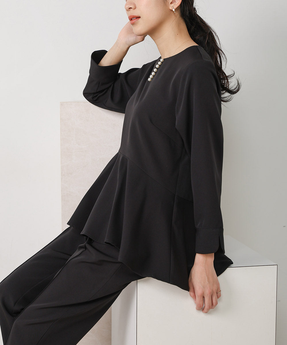とろみパール付き切り替えブラウス