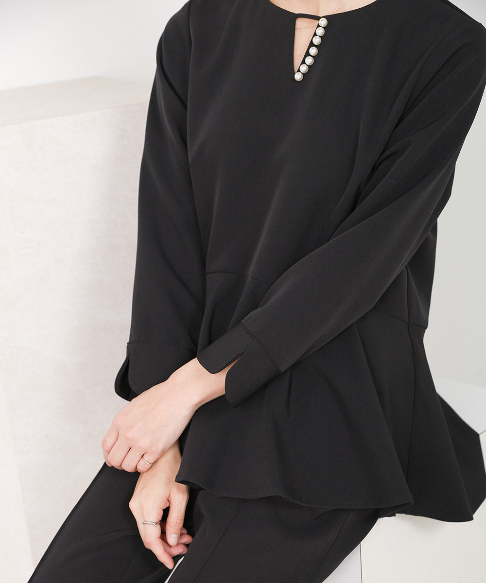 とろみパール付き切り替えブラウス