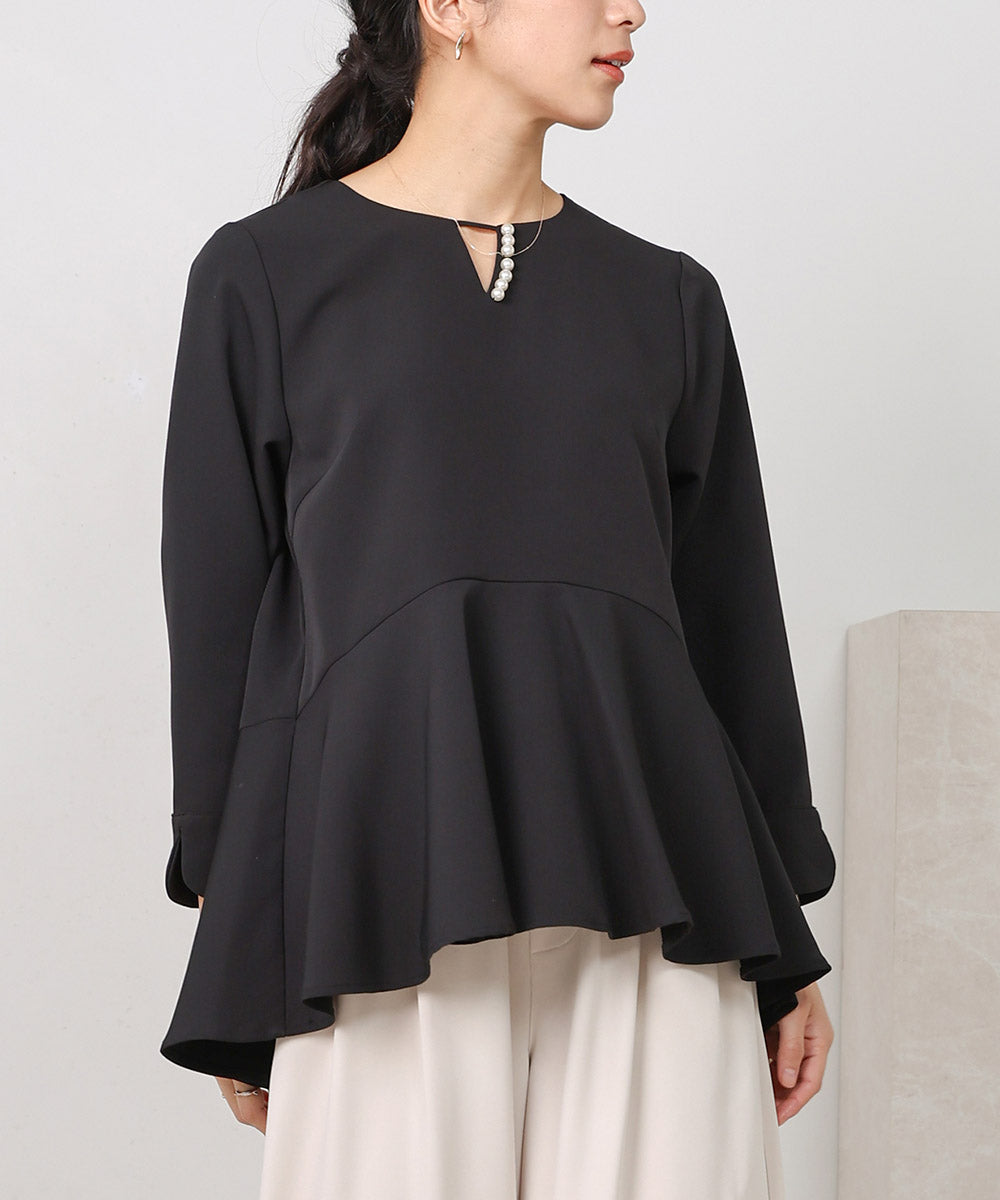 とろみパール付き切り替えブラウス