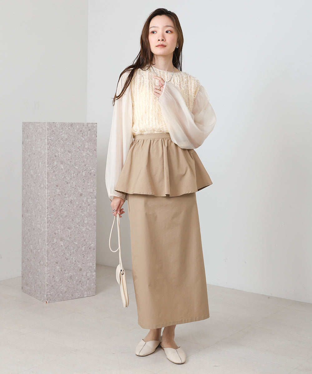【S・M展開】3WAYペプラムスカート