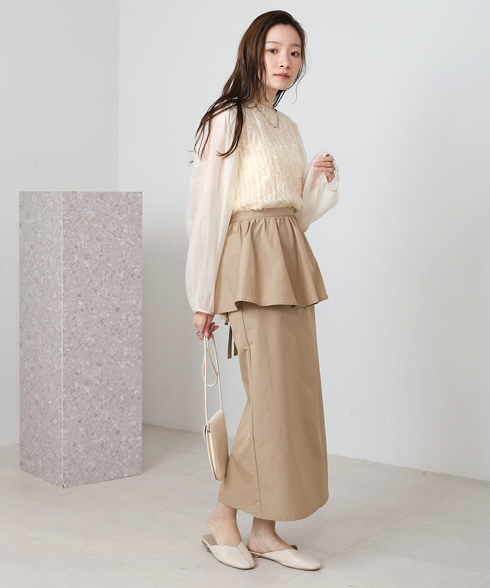 【S・M展開】3WAYペプラムスカート