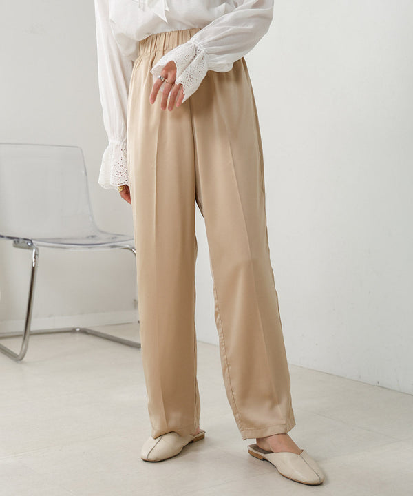 【S/M/L展開】サテンラインパンツ