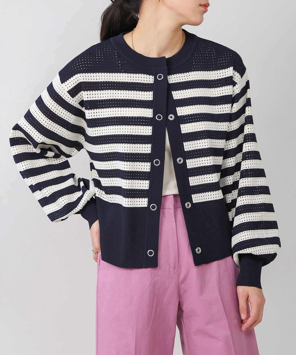 【WEB限定】軽量メッシュニットカーディガン