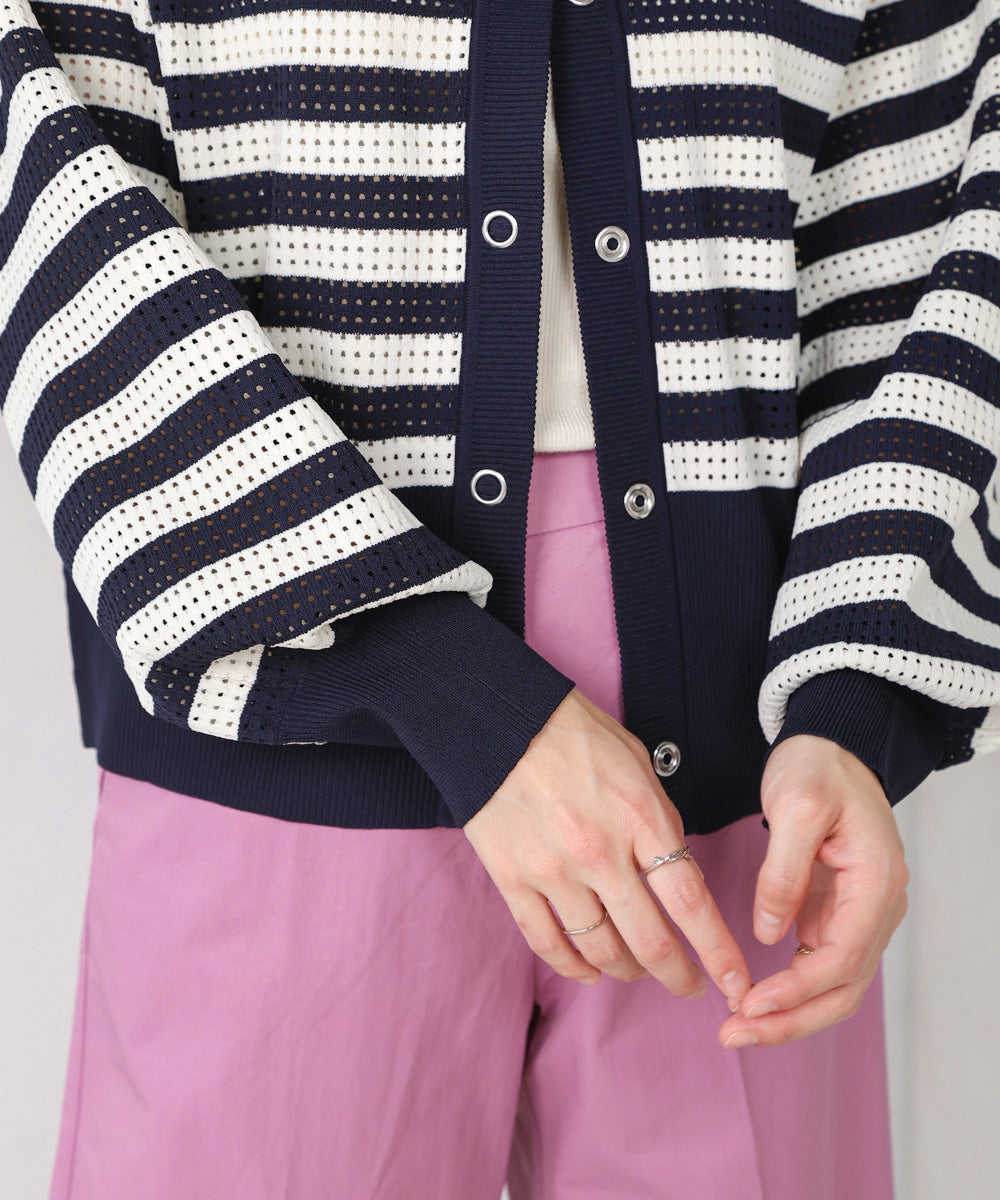 【WEB限定】軽量メッシュニットカーディガン