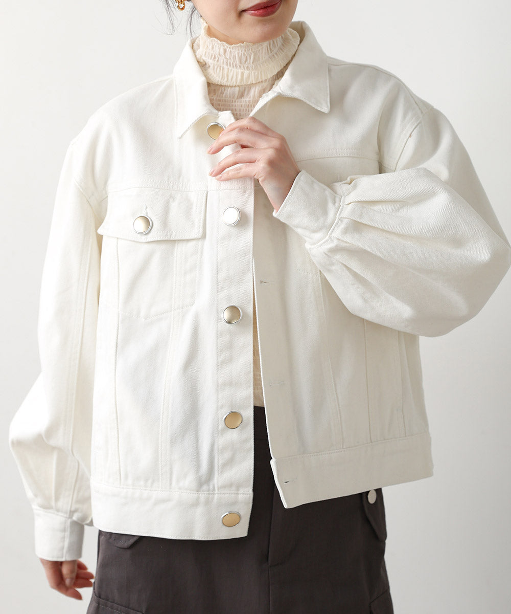 デニムパフスリーブジャケット