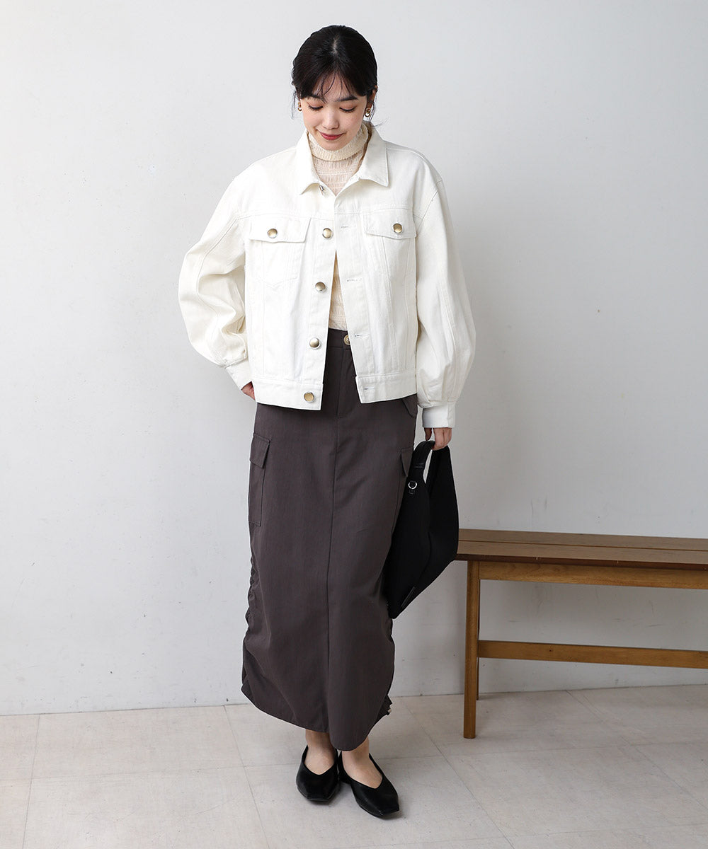 デニムパフスリーブジャケット