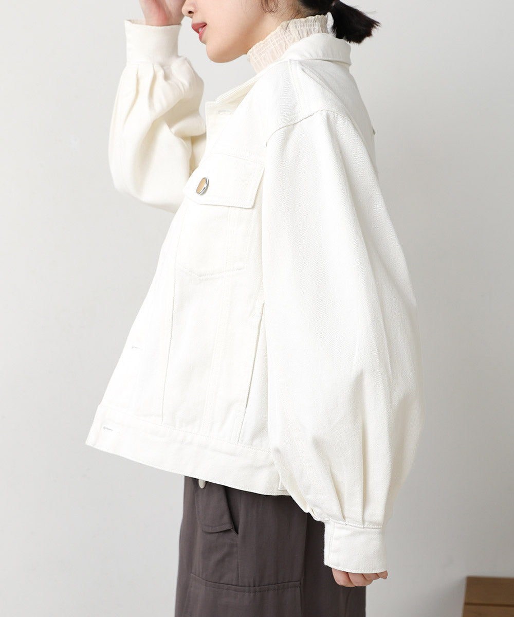 デニムパフスリーブジャケット