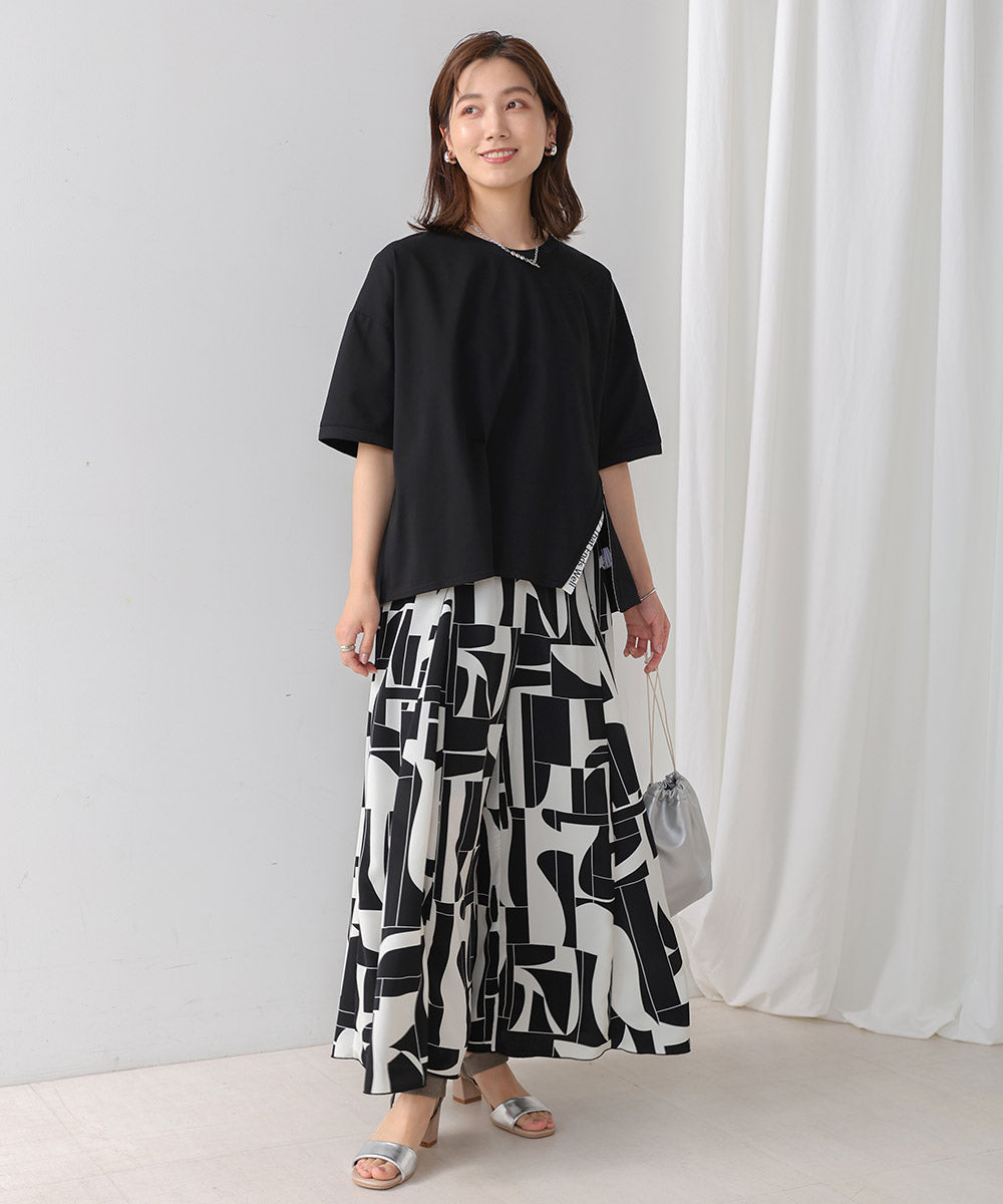 ロゴテープカットソー