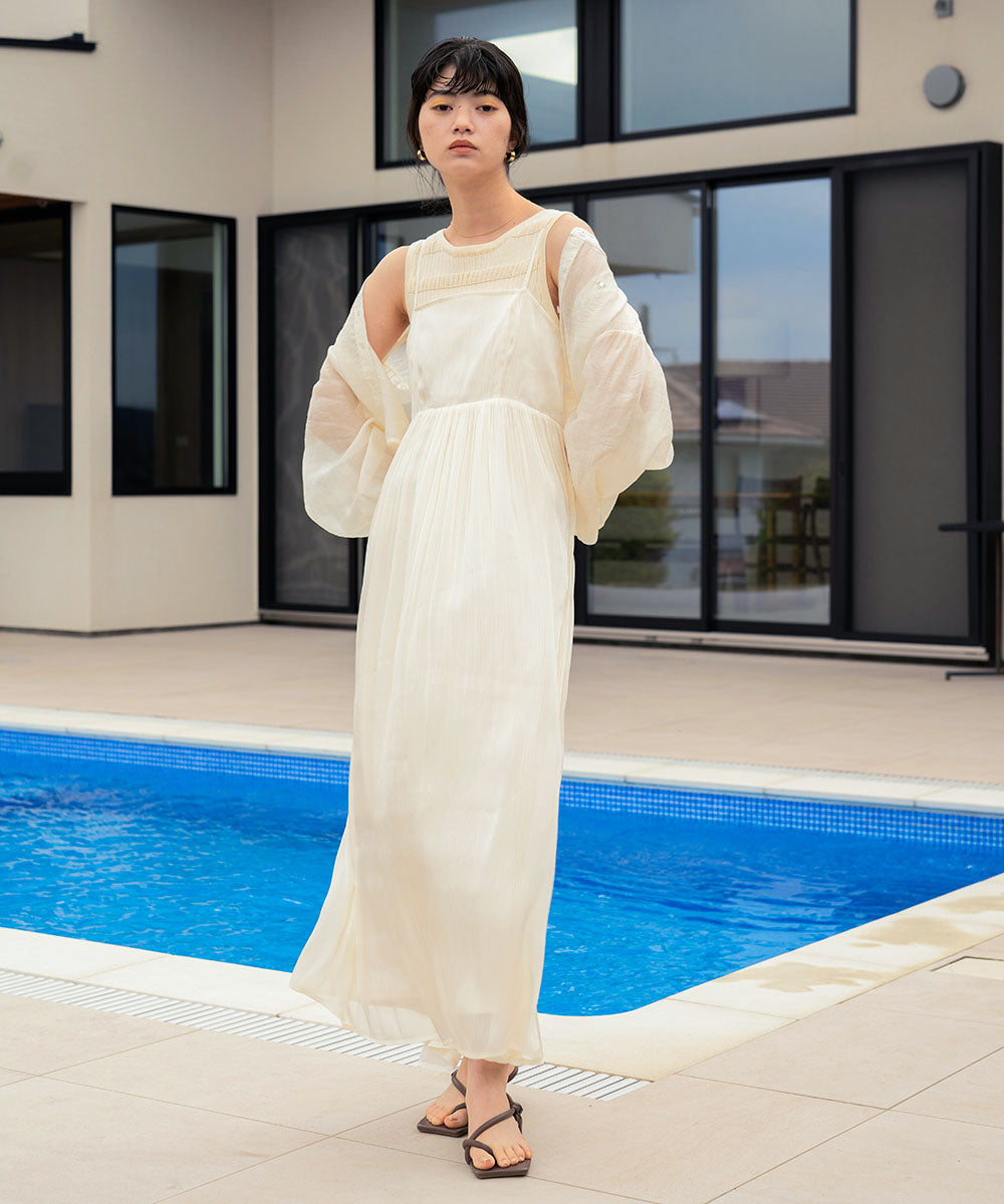 【S・Mサイズ展開】シアーキラキラキャミワンピース