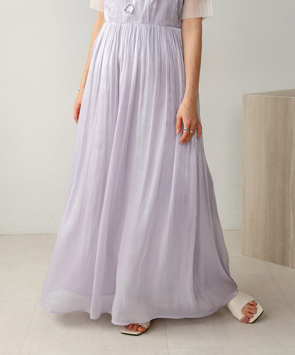 【S・Mサイズ展開】シアーキラキラキャミワンピース