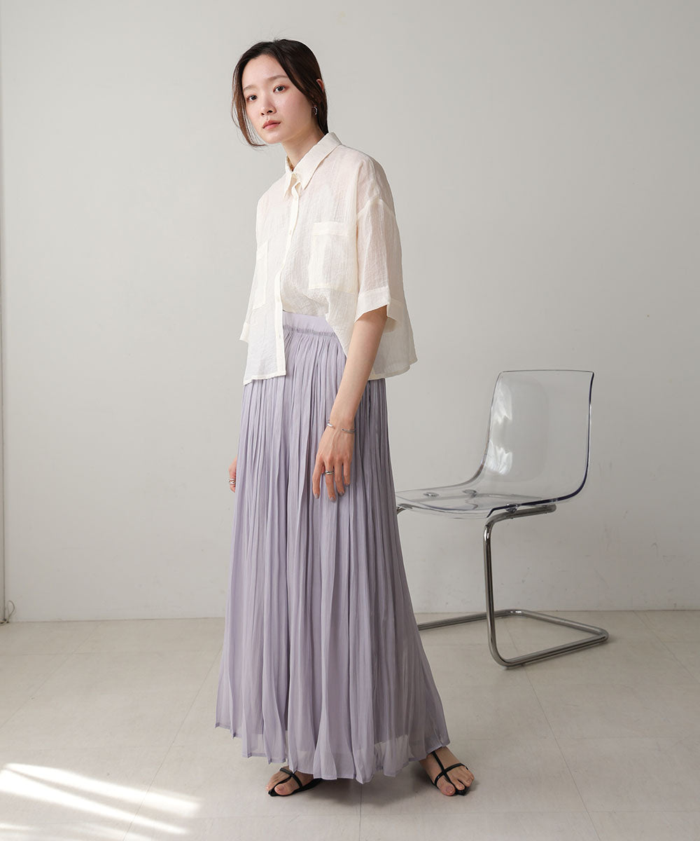 【S・Mサイズ展開】シアーキラキラプリーツスカート