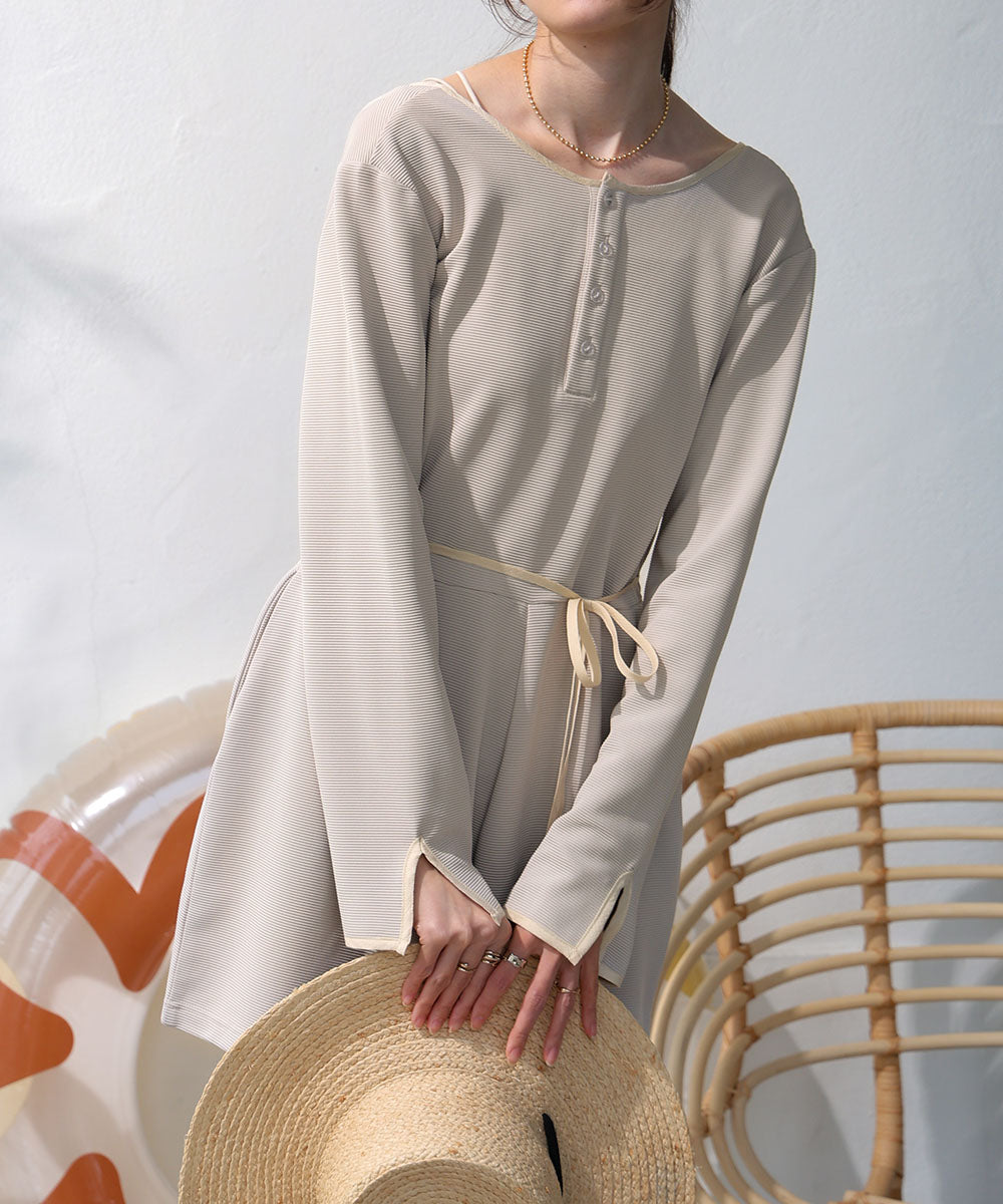 前後2WAYラッシュガードオールインワン