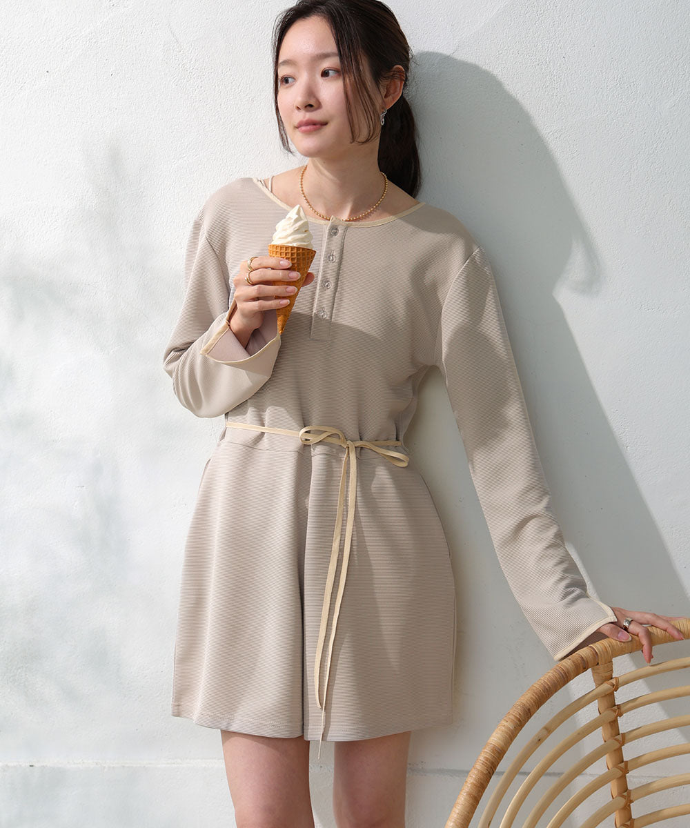 前後2WAYラッシュガードオールインワン