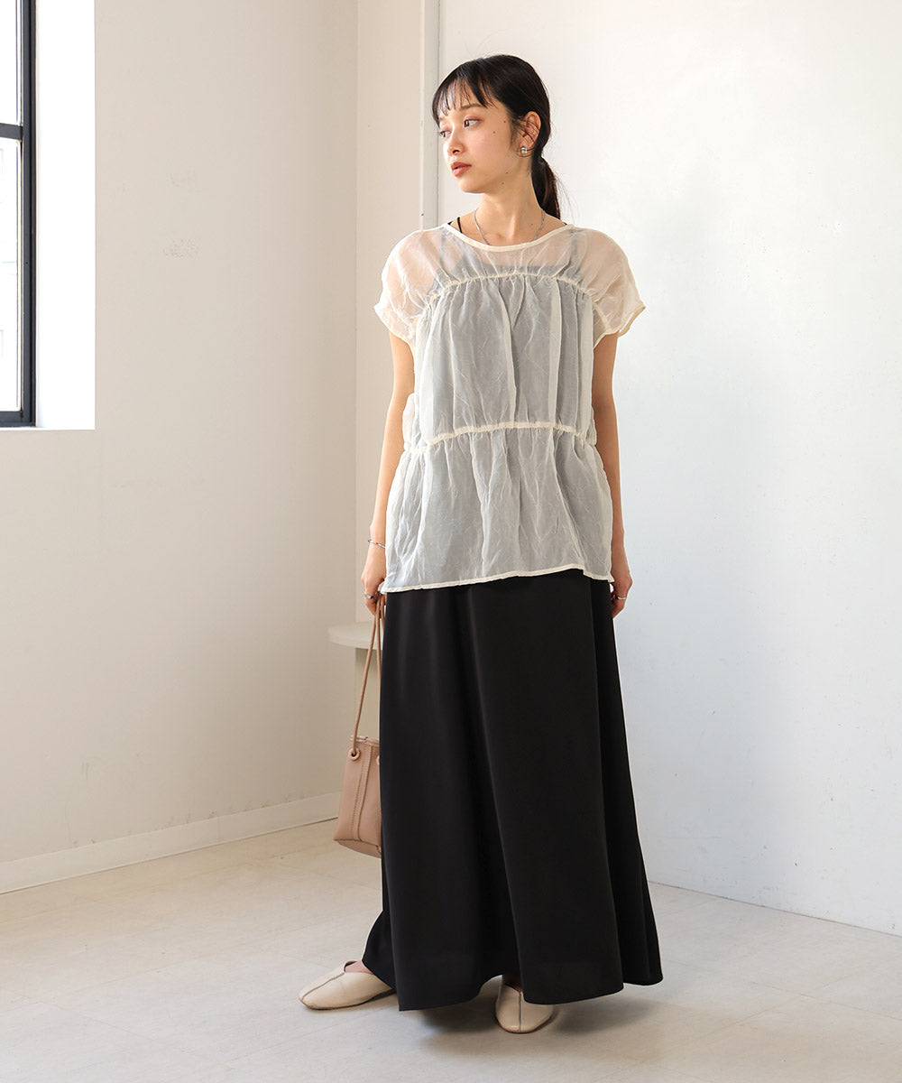 【2024SS】前後2WAYギャザーブラウス