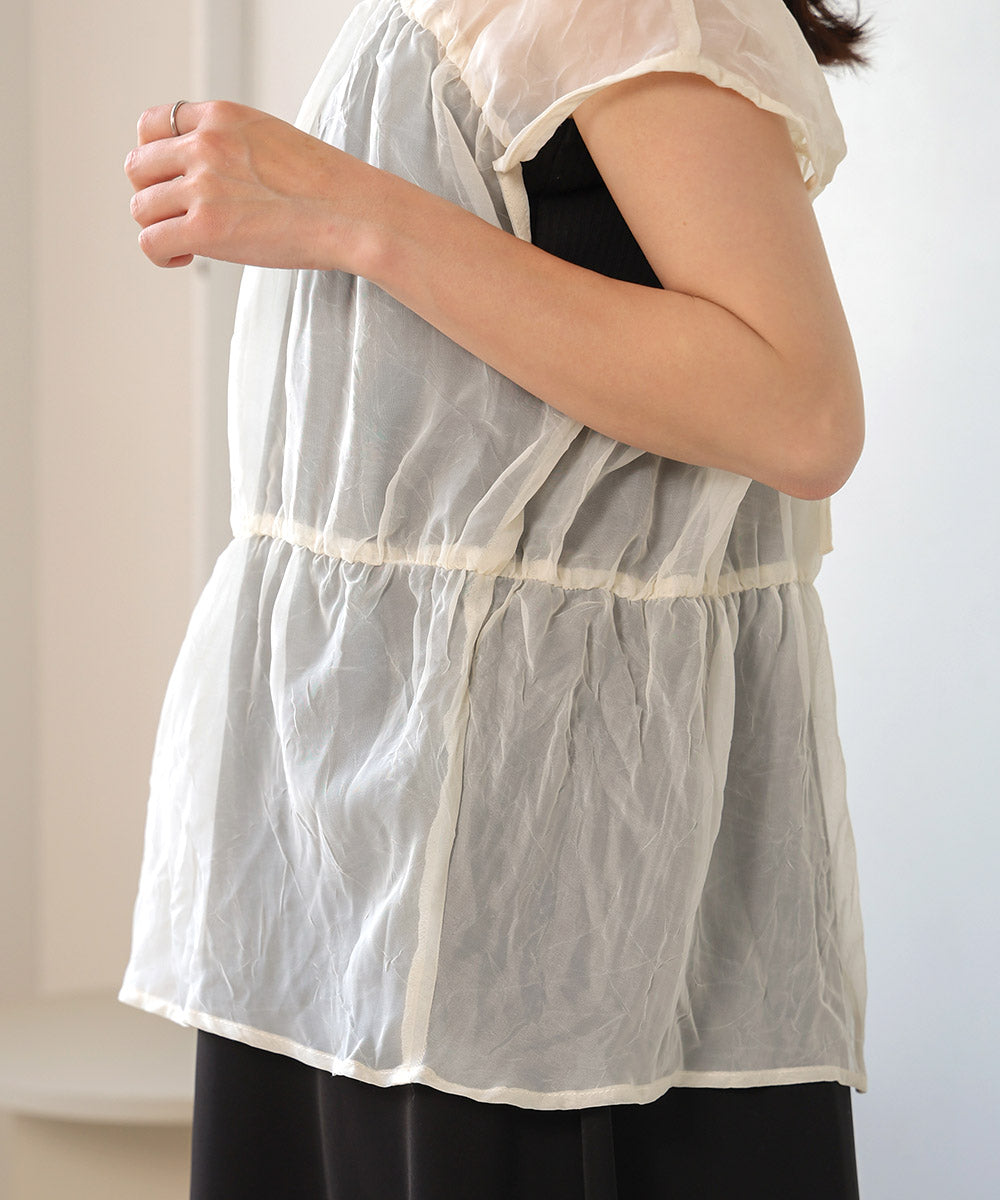 【2024SS】前後2WAYギャザーブラウス