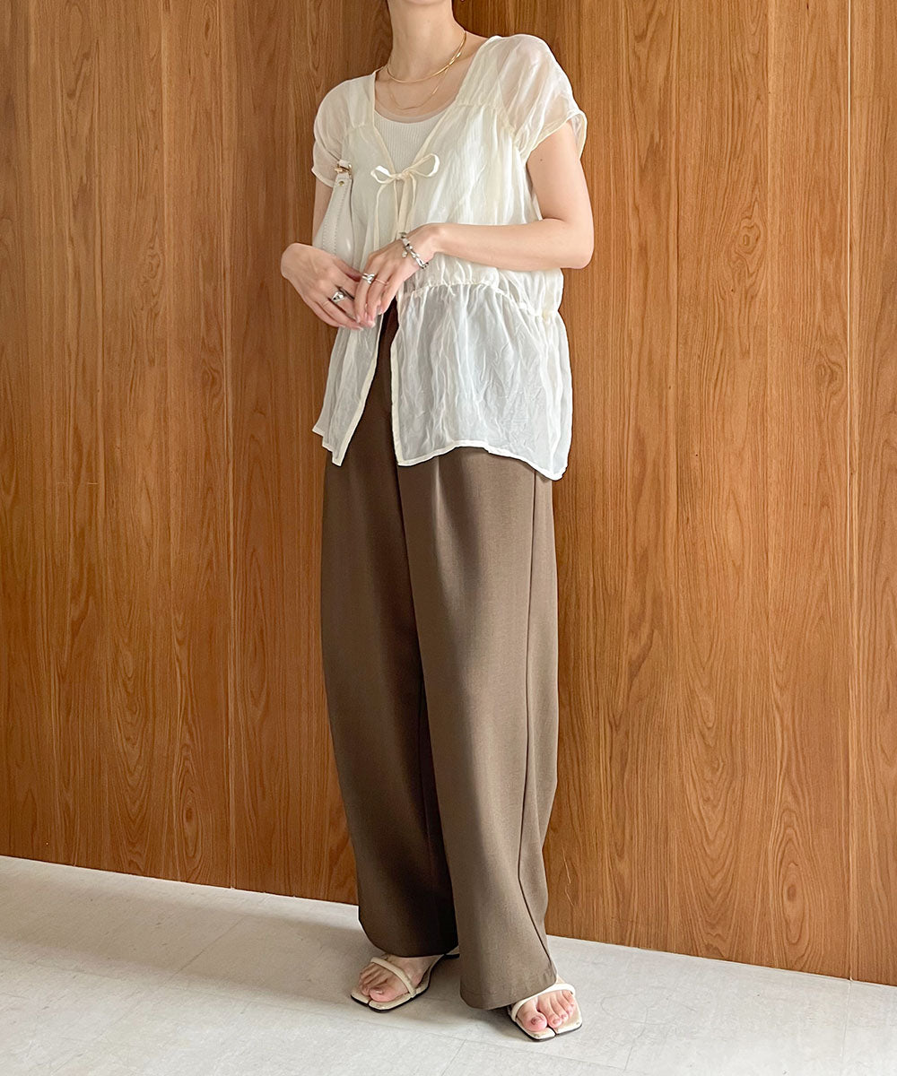 【2024SS】前後2WAYギャザーブラウス