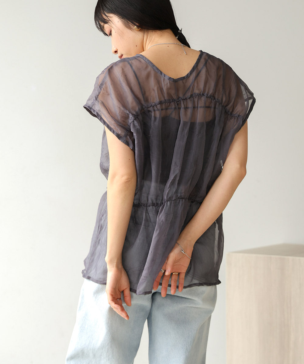 【2024SS】前後2WAYギャザーブラウス