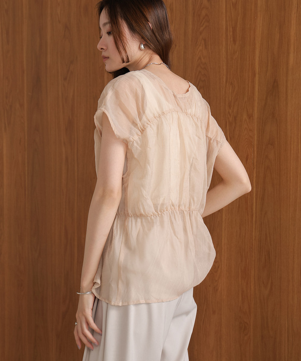 【2024SS】前後2WAYギャザーブラウス