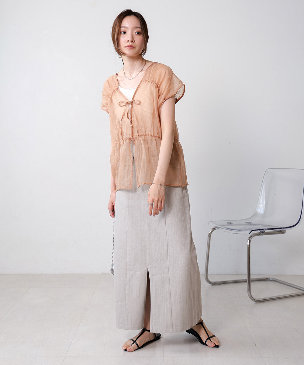 【2024SS】前後2WAYギャザーブラウス
