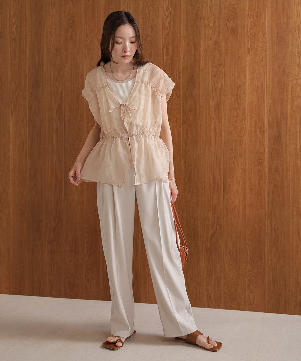 【2024SS】前後2WAYギャザーブラウス