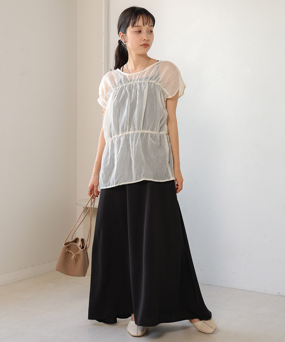 【2024SS】前後2WAYギャザーブラウス