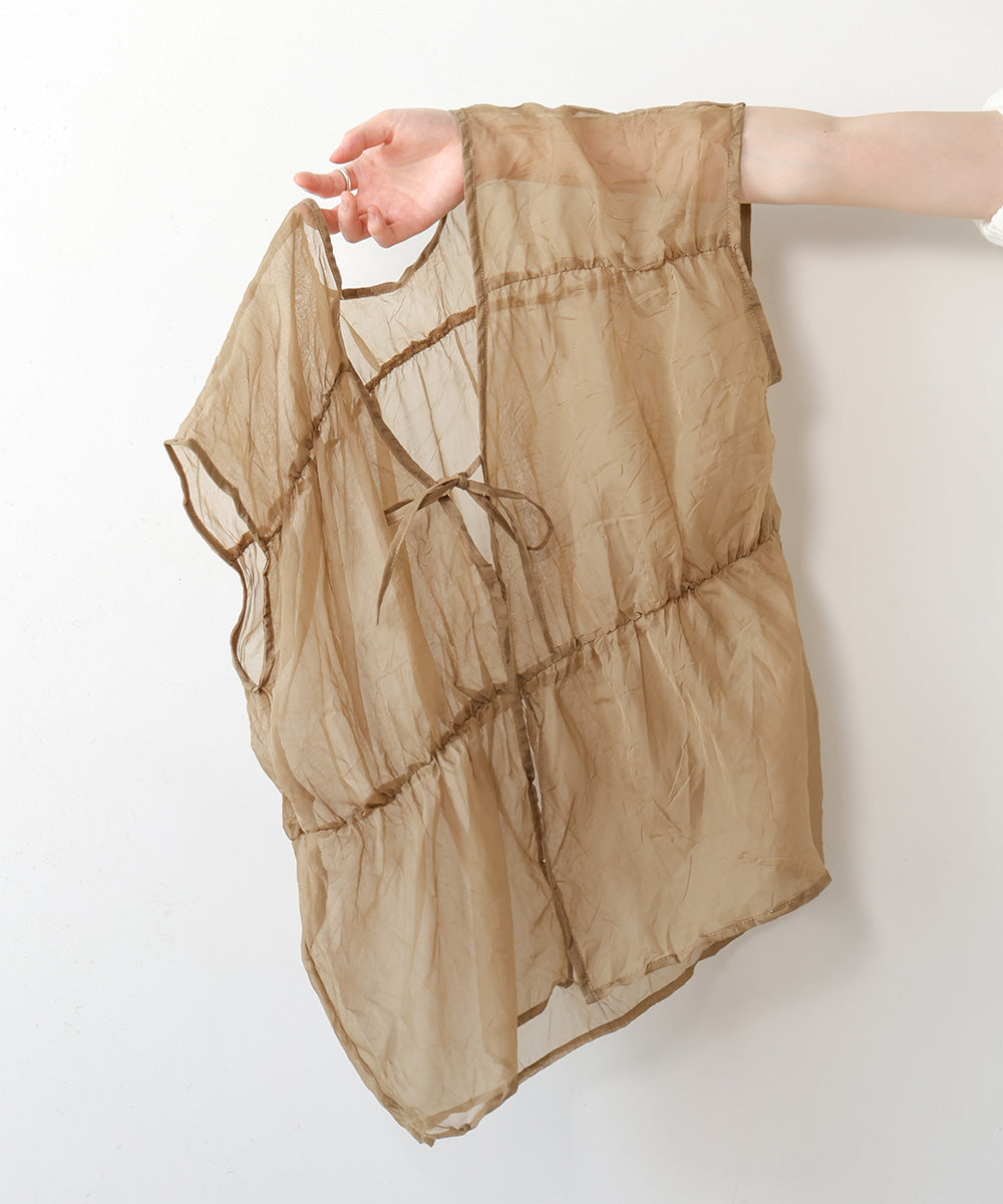 【2024SS】前後2WAYギャザーブラウス