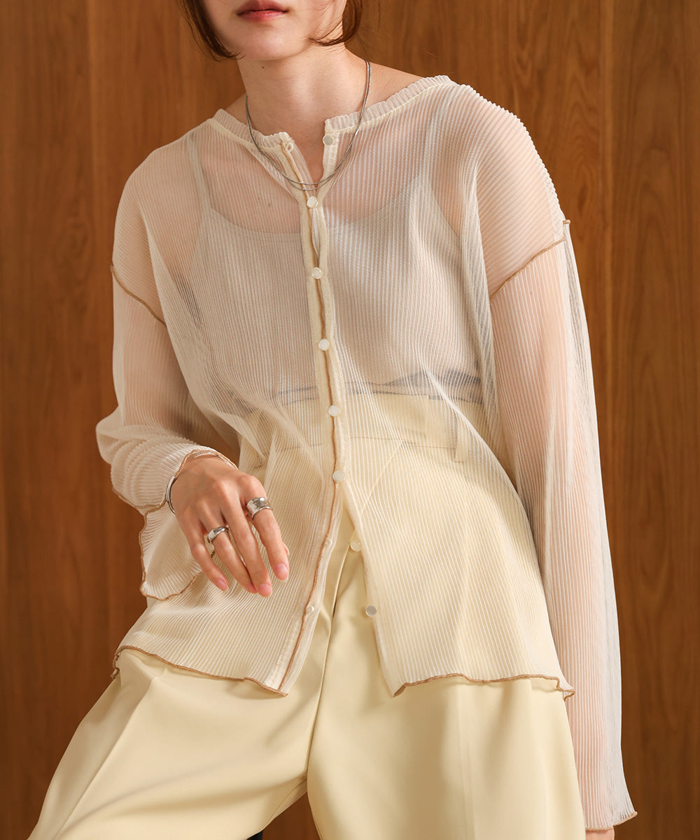 前後2WAYメロウチュールカーディガントップス