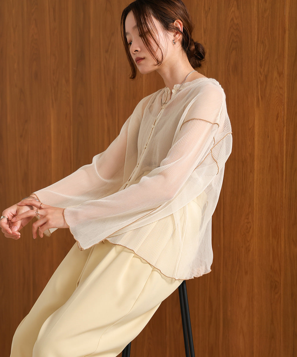 前後2WAYメロウチュールカーディガントップス