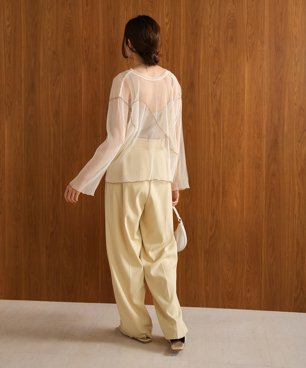 前後2WAYメロウチュールカーディガントップス