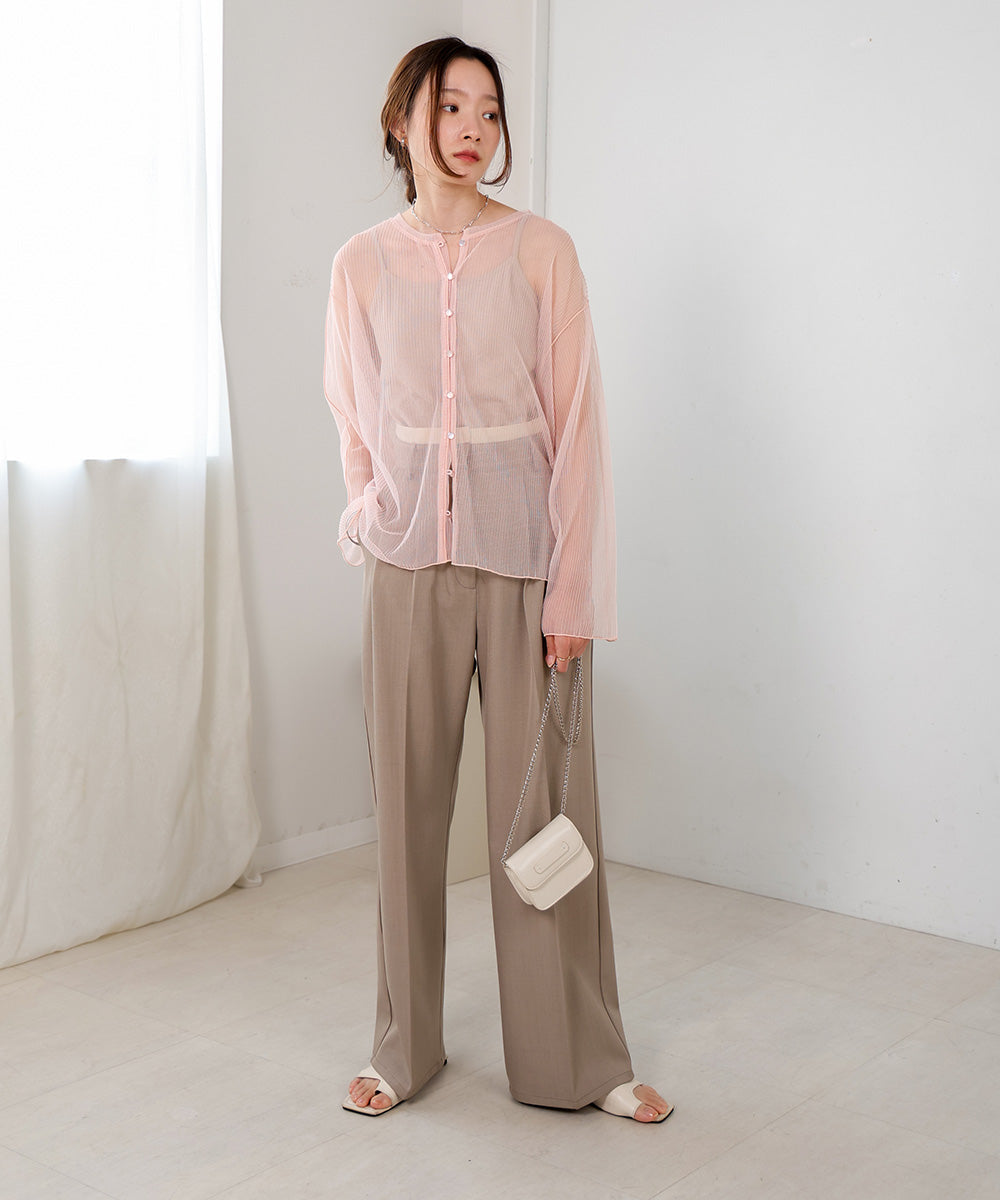 前後2WAYメロウチュールカーディガントップス