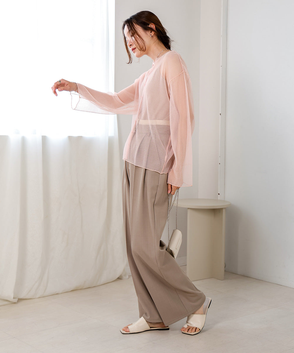 前後2WAYメロウチュールカーディガントップス