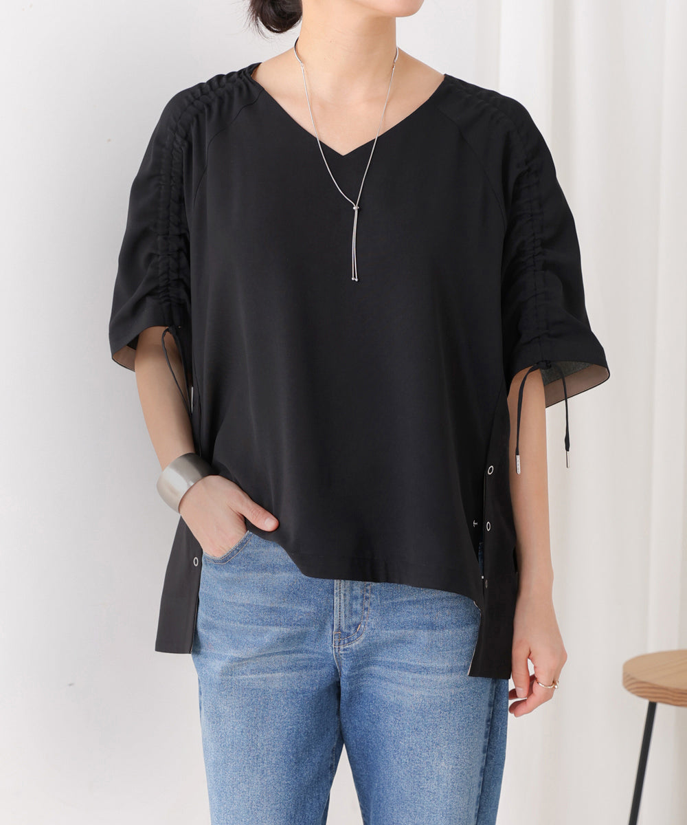 ドロストスリーブブラウス