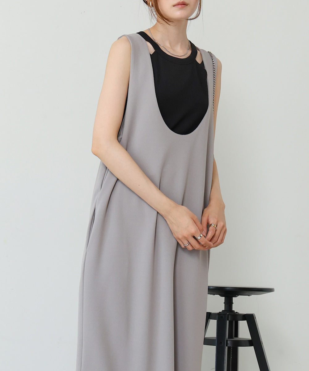 【S・Mサイズ展開あり】前後2WAYストレートジャンパースカート