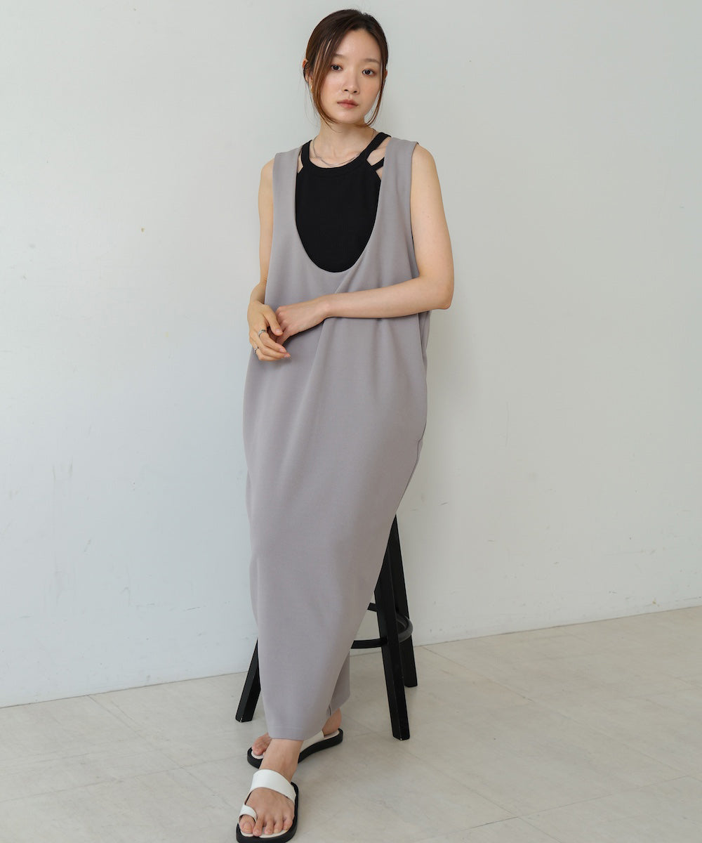 【S・Mサイズ展開あり】前後2WAYストレートジャンパースカート