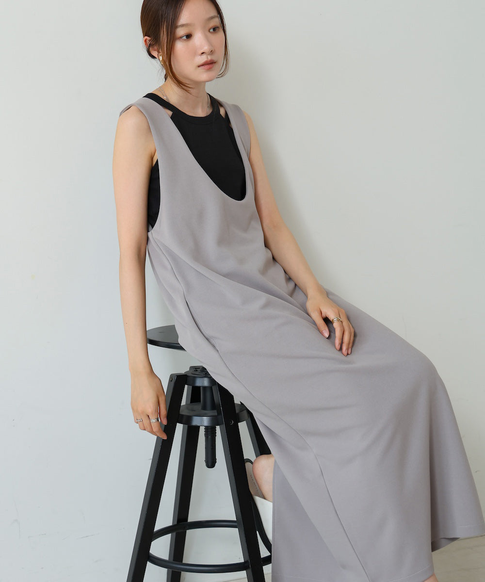 【S・Mサイズ展開あり】前後2WAYストレートジャンパースカート