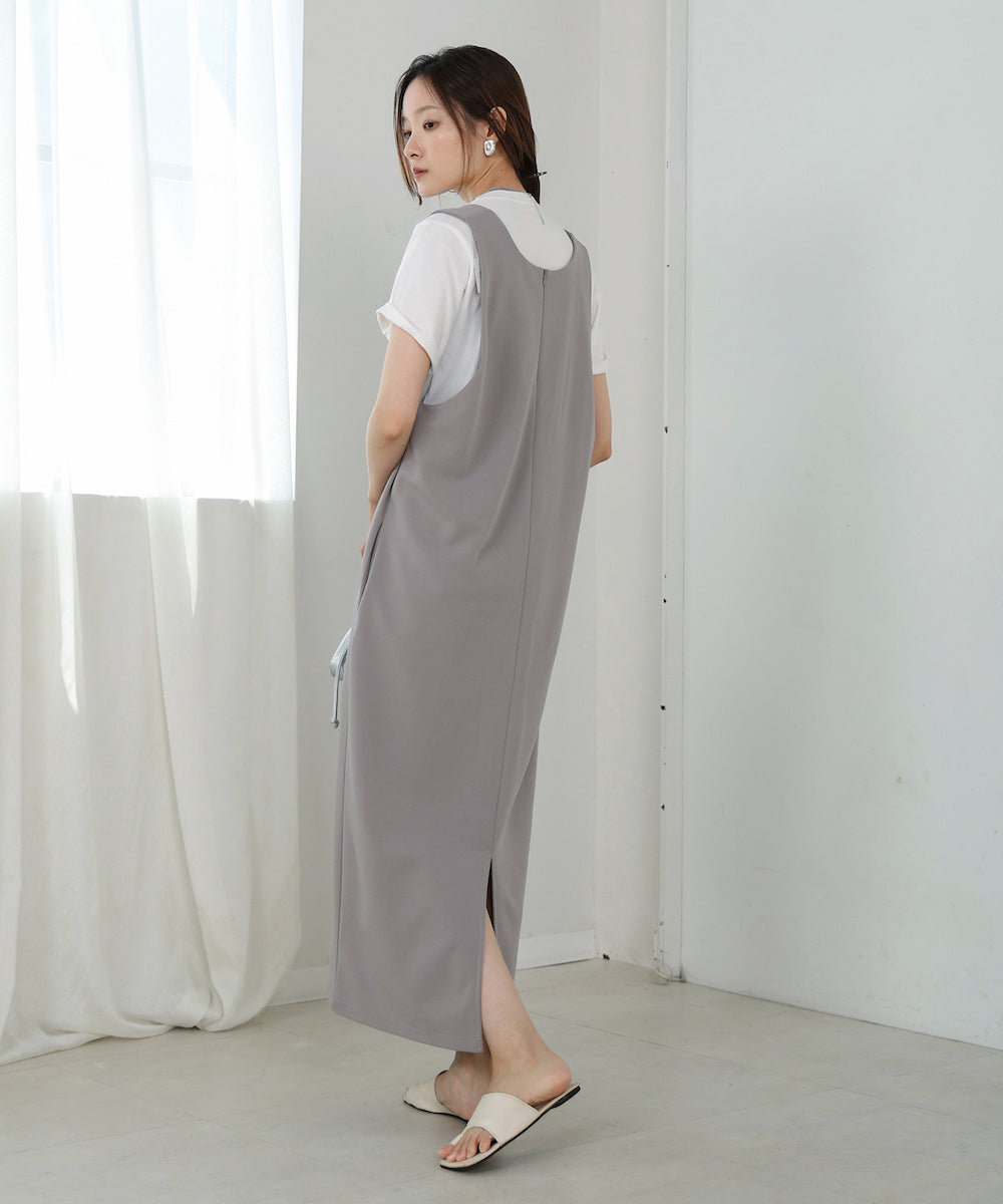 【S・Mサイズ展開あり】前後2WAYストレートジャンパースカート