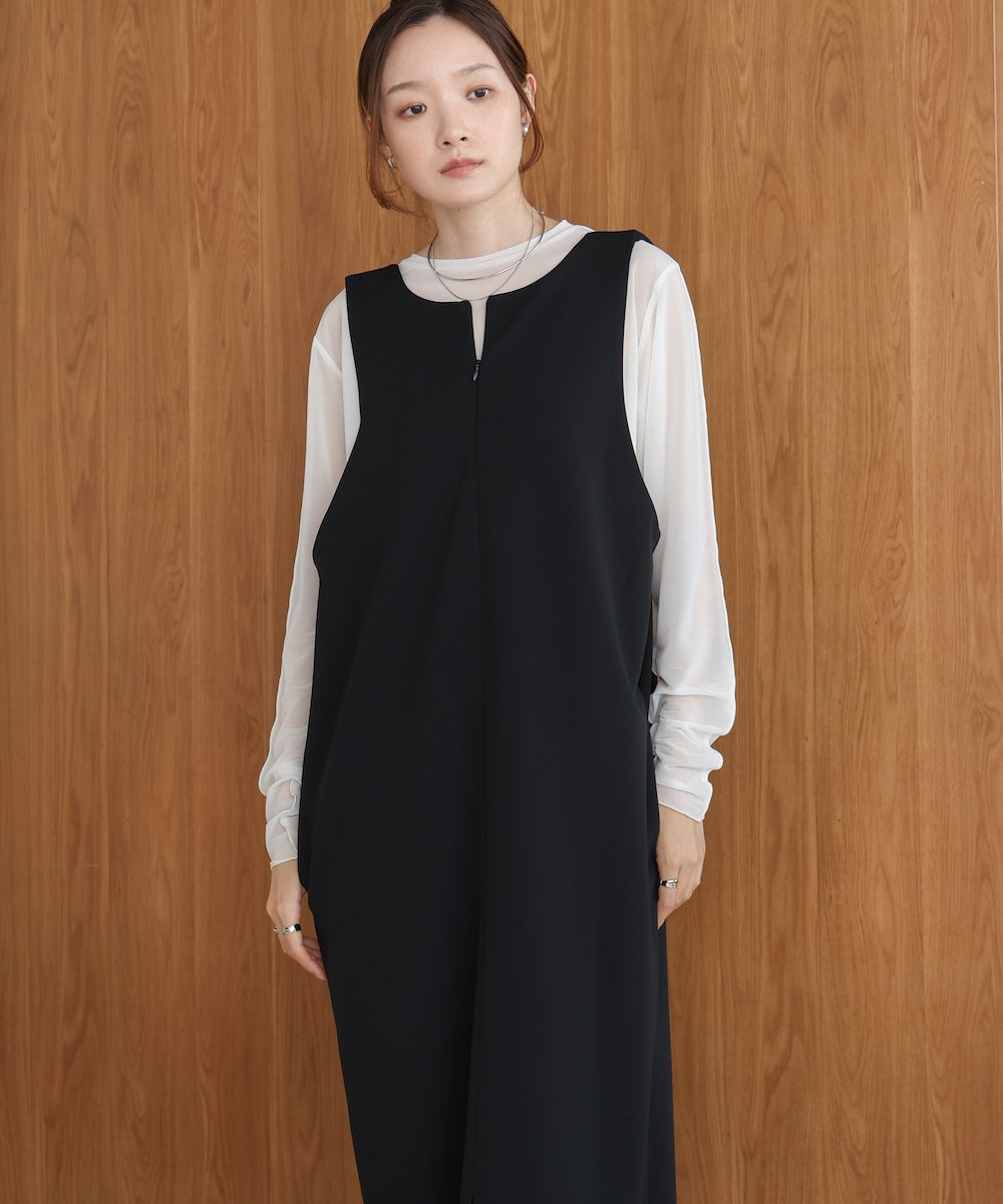【S・Mサイズ展開あり】前後2WAYストレートジャンパースカート